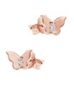 Luminous Butterfly Silver Stud Earring STS-7024